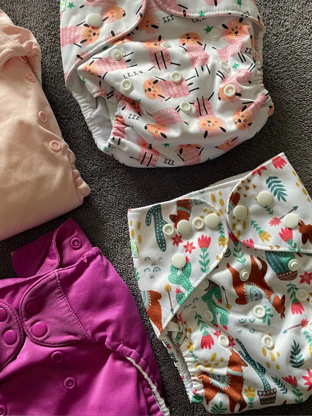Cloth Diaper Cover Pack – Pink & Magenta Kids Accessories lot #2
